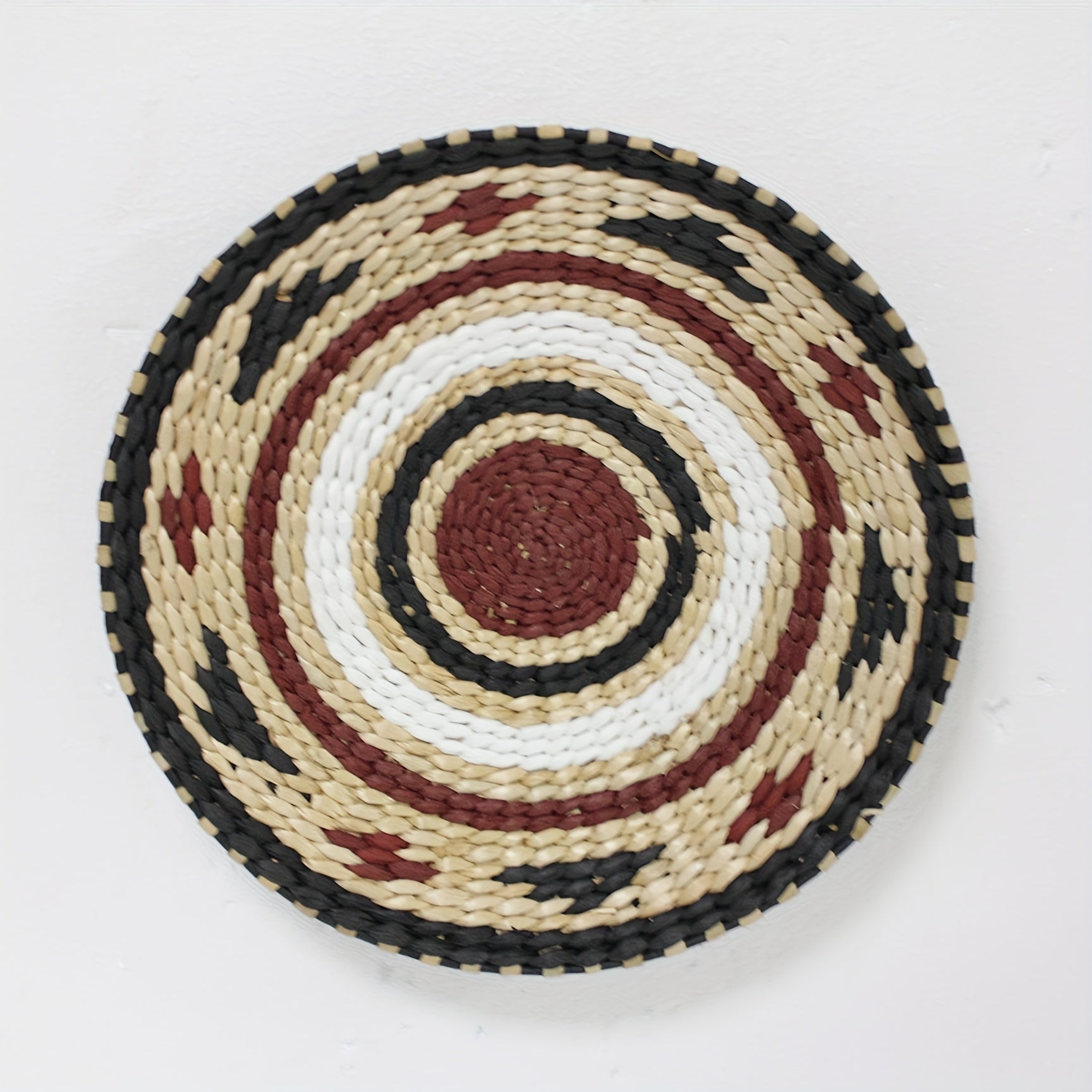 Dandelion Straw Rope Woven Storage Basket Vegetable Basket