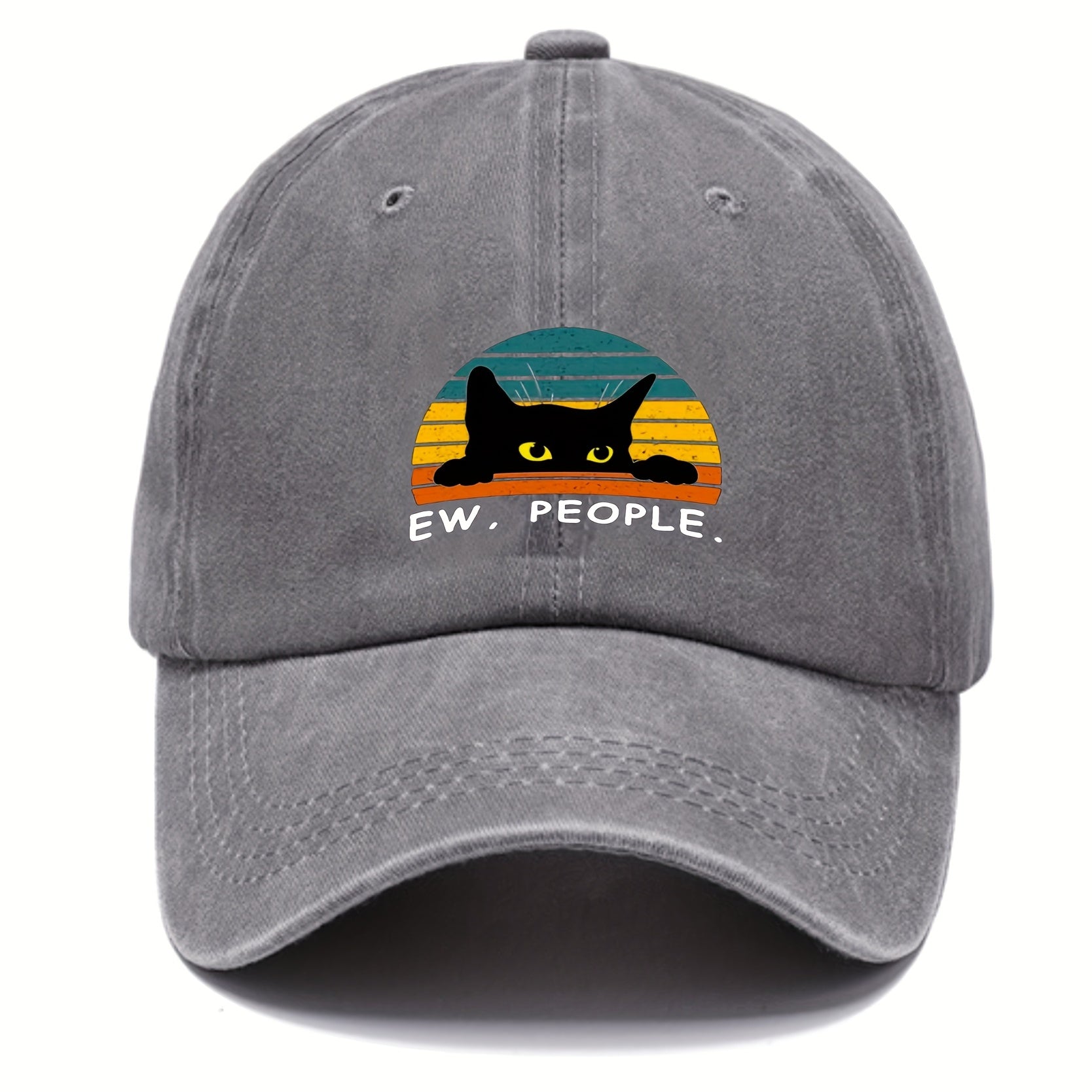 Casual Washed Cotton Baseball Cap Sun Hat Men Women