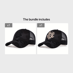 Men's Printed Baseball Cap Adjustable Casual Hat Spring Fall Summer Trucker Hat