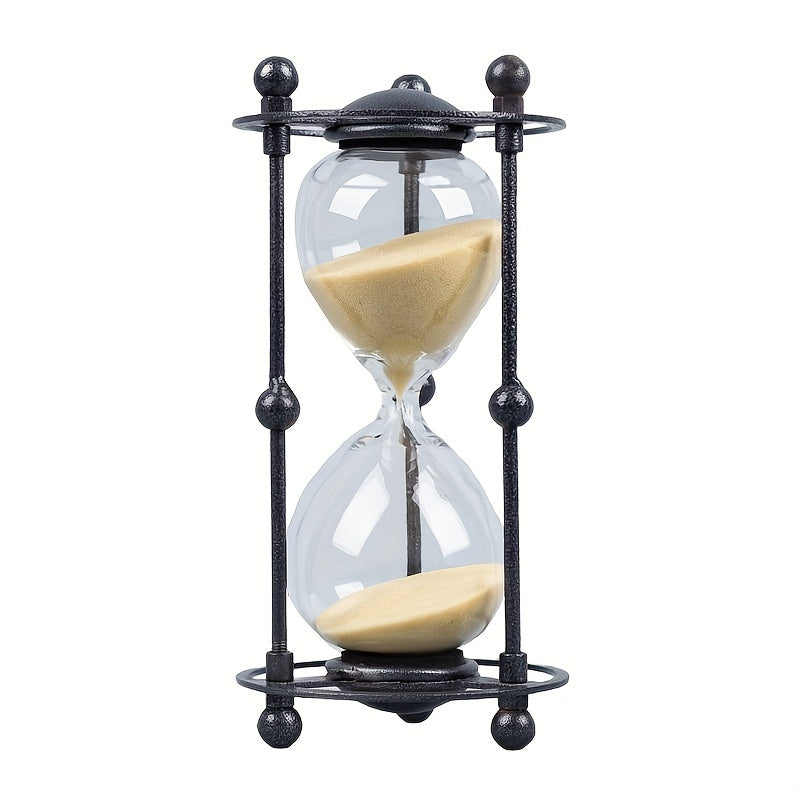 Retro Iron Art 15 Minute Timed Hourglass Creative Desktop Decoration Gift