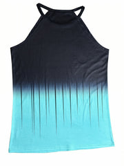 Faith Print Sleeveless Casual Top for Women