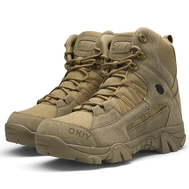 Men's Suede Hiking Boots Wear Resistant Non Slip Outdoor Shoes