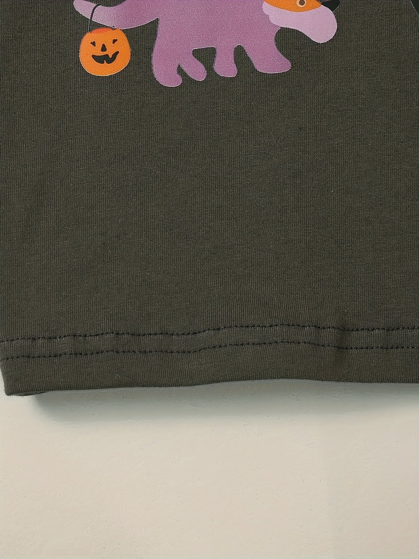 Baby Girl Halloween Pumpkin Cartoon Graphic Cotton T Shirt Kids Comfy Tee