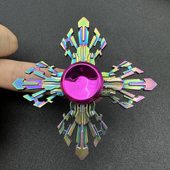 Rainbow & Purple Fidget Spinner Zinc Alloy Hand Gyroscope