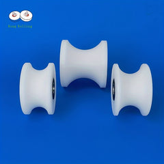 4pcs Sliding Door U Groove Rollers Nylon Groove Wheel Rail Wheel
