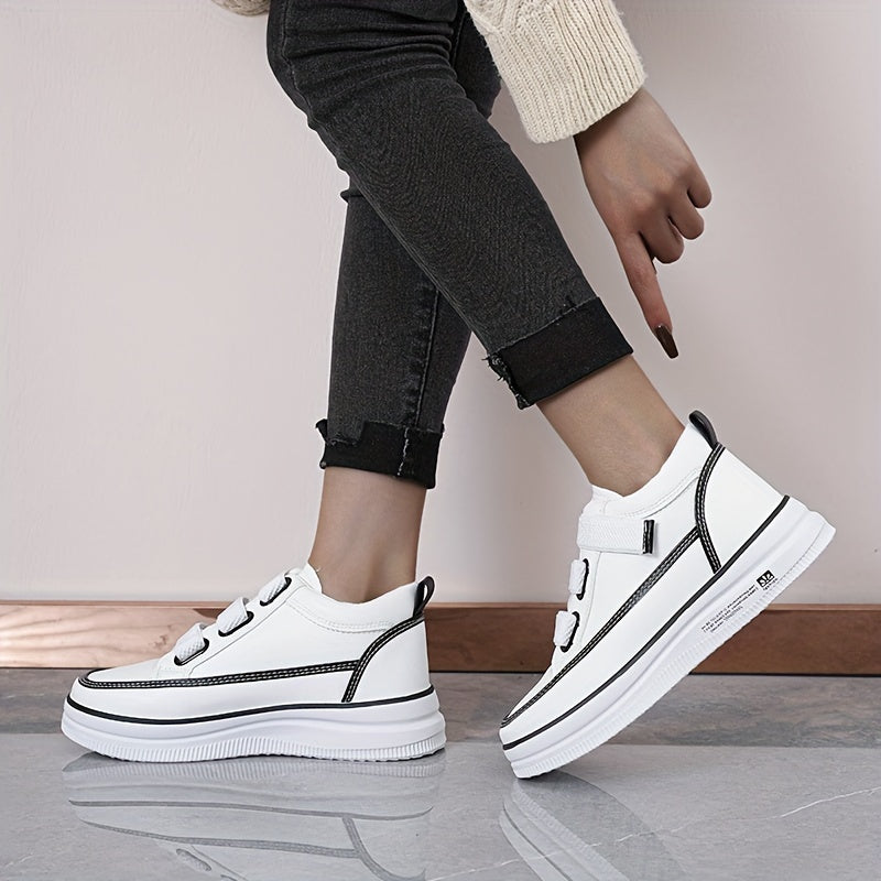 Women's Hook & Loop Fastener Skate Shoes Anti slip Lightweight Sneakers