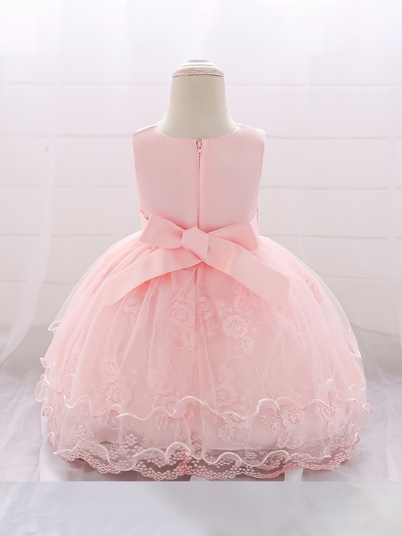 Baby Girls Floral Embroidery Princess Dress