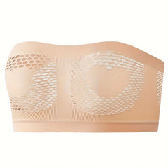 Heart Bandeau Bra Hollow Out Strapless Stretch Lingerie