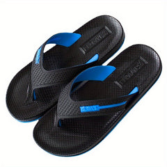 Men's Alphabet Detail Lightweight Non Slip Flip Flops