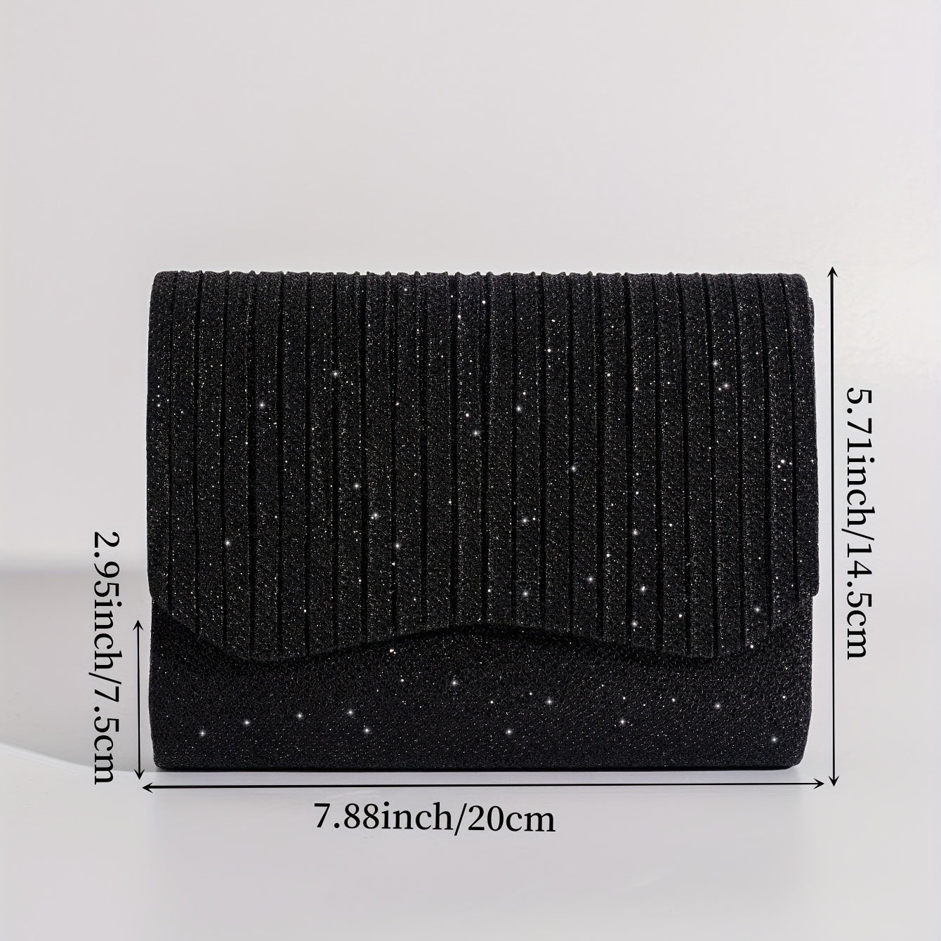 Glitter Sequins Evening Bag Flap Clutch Women's Wedding Wallet