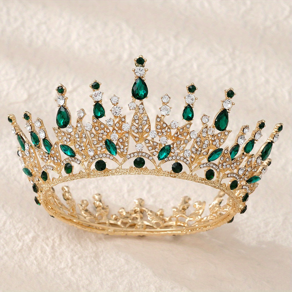 Vintage Crystal Headband Queen Princess Crown Bridal Wedding Head Jewelry