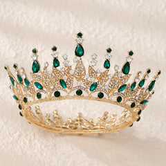 Vintage Crystal Headband Queen Princess Crown Bridal Wedding Head Jewelry