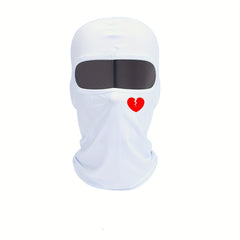 Red Heart Broken Sun Protection Mask for Men and Women