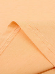 Boys Plain Cotton T Shirt Crew Neck Short Sleeve Top Summer