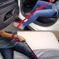 Leg Lifter Strap for Adults - Portable with Hand Strap and Foot Loop