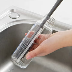 Long Handle Silicone Bottle Brush for Cleaning Bottles