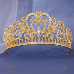 Silver Crystal Crowns And Tiaras With Comb For Girls Or Women