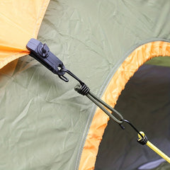 10pcs Elastic Tent Ropes with Buckle and Ground Nail Strap for Camping Canopy