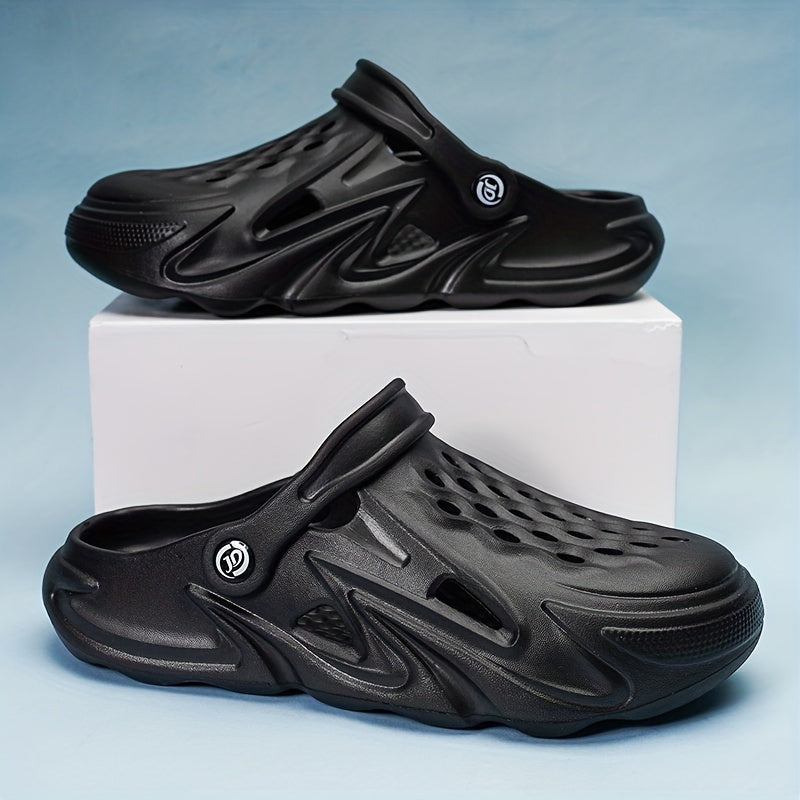 Unisex Lightweight Comfy Clogs Hollow Out Non Slip Garden Shoes Summer