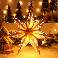 Star Shape Paper Lampshade Home Decor 35x45cm