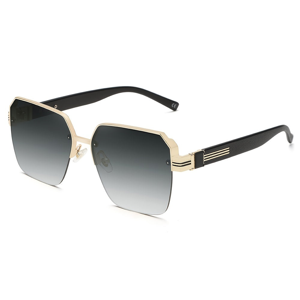 Metal Frame UV400 Protection Square Sunglasses