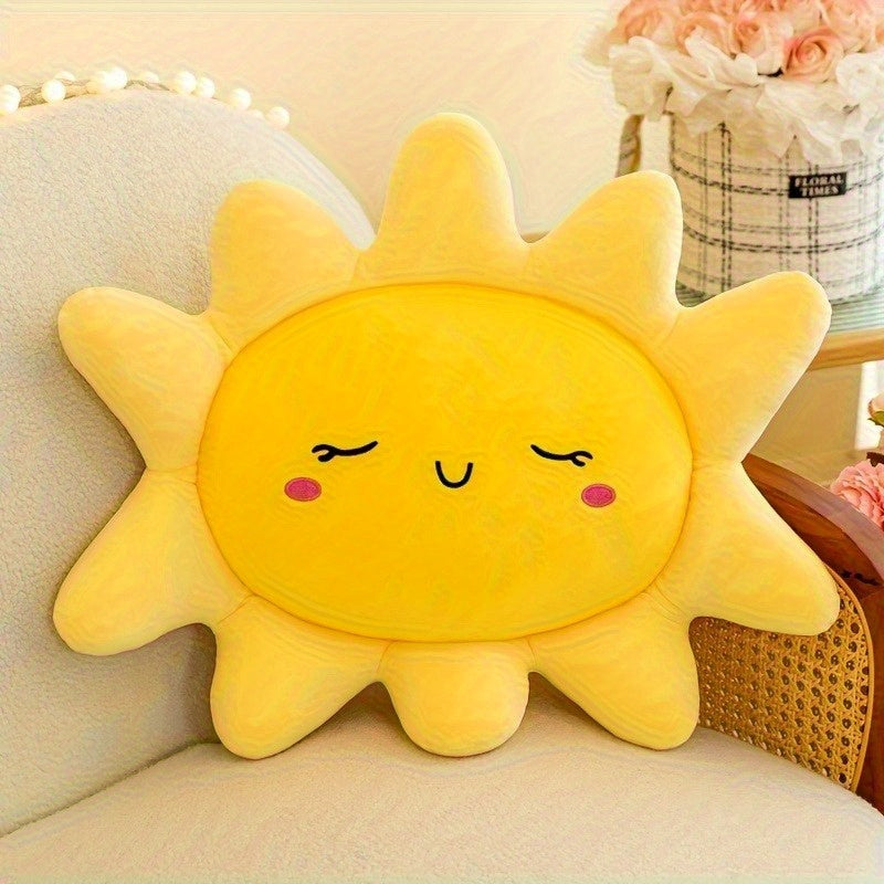Leisure Style Sunflower Plush Toy Smiling Face Soft Plush Material Mixed Colors