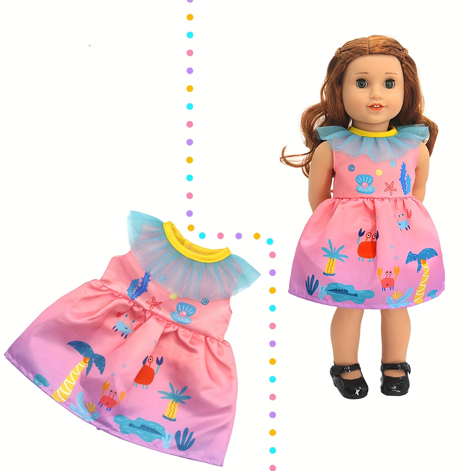 Rainbow Series Doll Clothes For 45-72 Cm Dolls