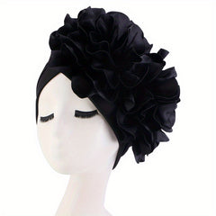Double Flower Turban Headwrap Hat for Girls