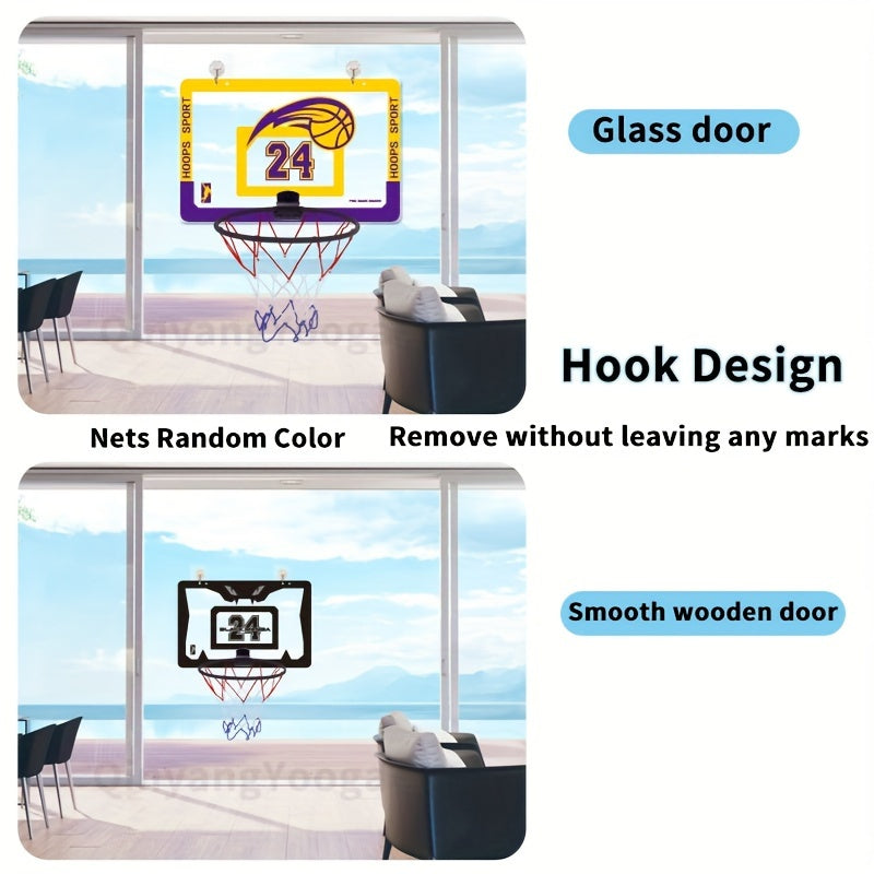 Wall Mounted Basketball Hoop for Training with Basketball Net