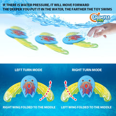 Summer Pool Party Toy Diving Toy Water Powered Devil Ray Mini Stingray