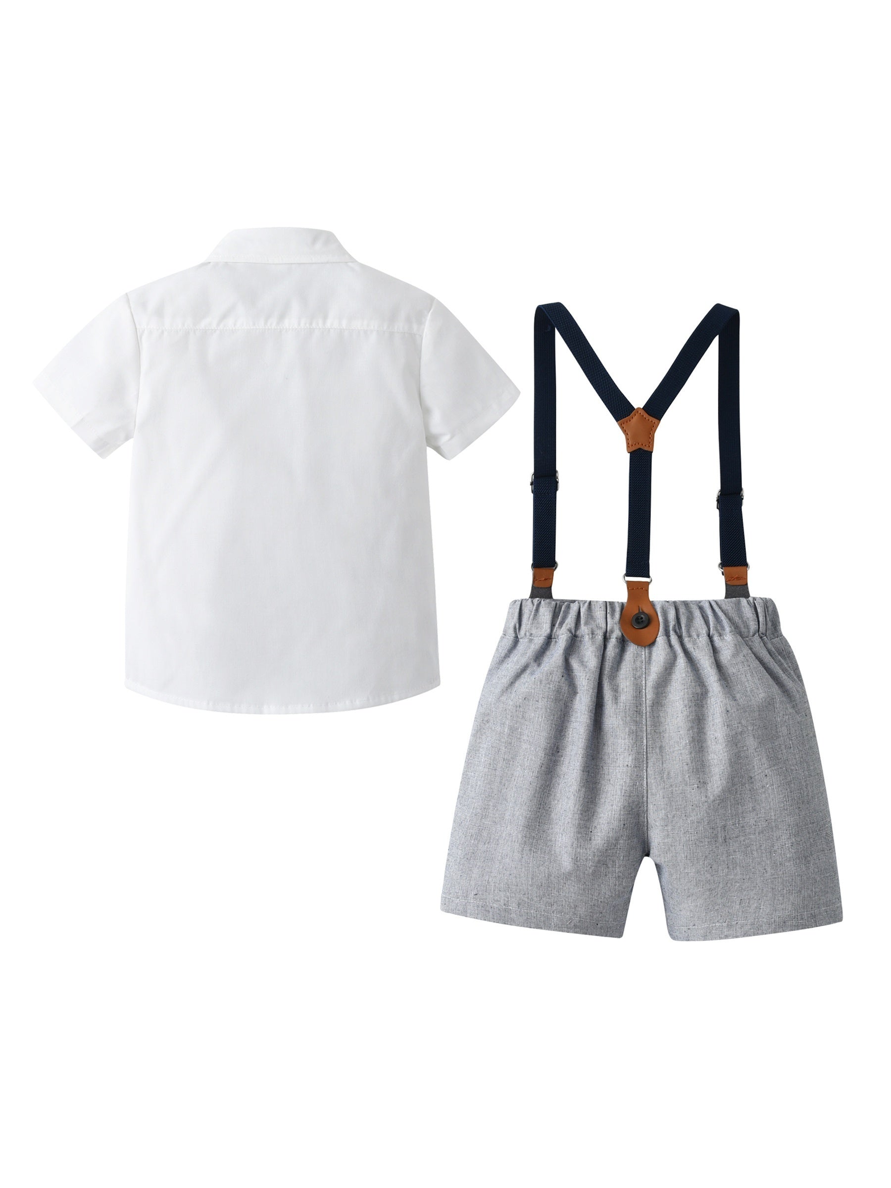Boys Teen Casual Short Sleeve Gentleman Set Clothes For Summer