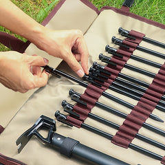 Camping Tool Bag for Tent Stakes Hammer Rope Pegs