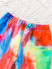 Girls' Tie Dye Joggers High Waist Sweatpants Kids Clothes
