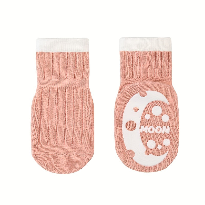 5 Pairs Knit Floor Socks for Toddler Boys Girls