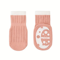 5 Pairs Knit Floor Socks for Toddler Boys Girls