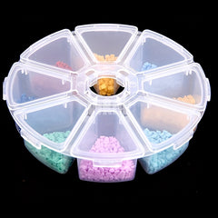 8 Grid Diamond Painting Tool Storage Box Containers Round Square Organizer