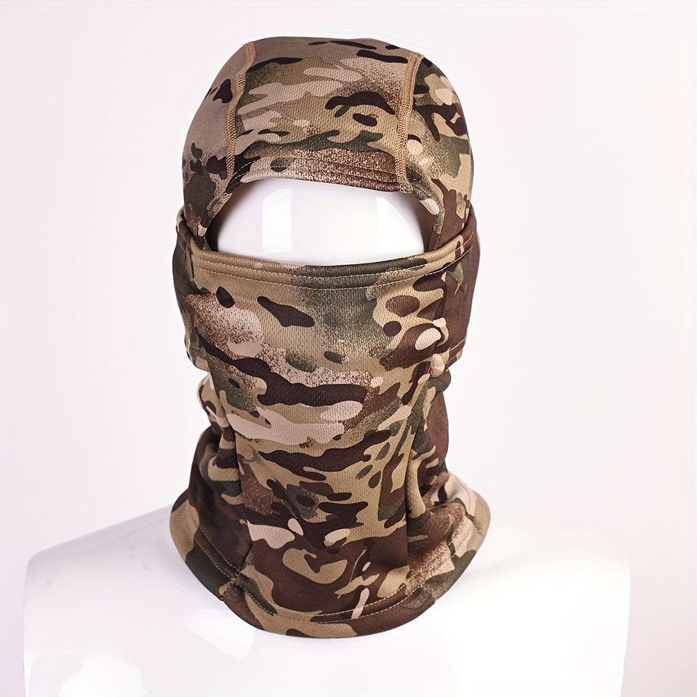 Camouflage Full Face Balaclava Fleece Mask for Outdoor Sports