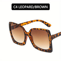 Vintage Rectangle Sunglasses for Women 90s Style UV400 Protection