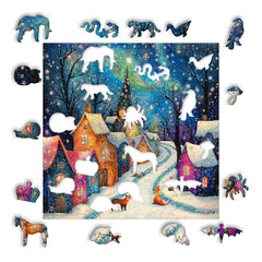 Architectural Landscape Wooden Jigsaw Puzzle