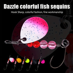 Brass and Copper Spinner Lure for Bass Fishing Single Hook Fish Tackle Pesca