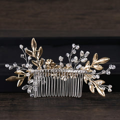Faux Pearl Crystal Hair Combs for Bride Wedding