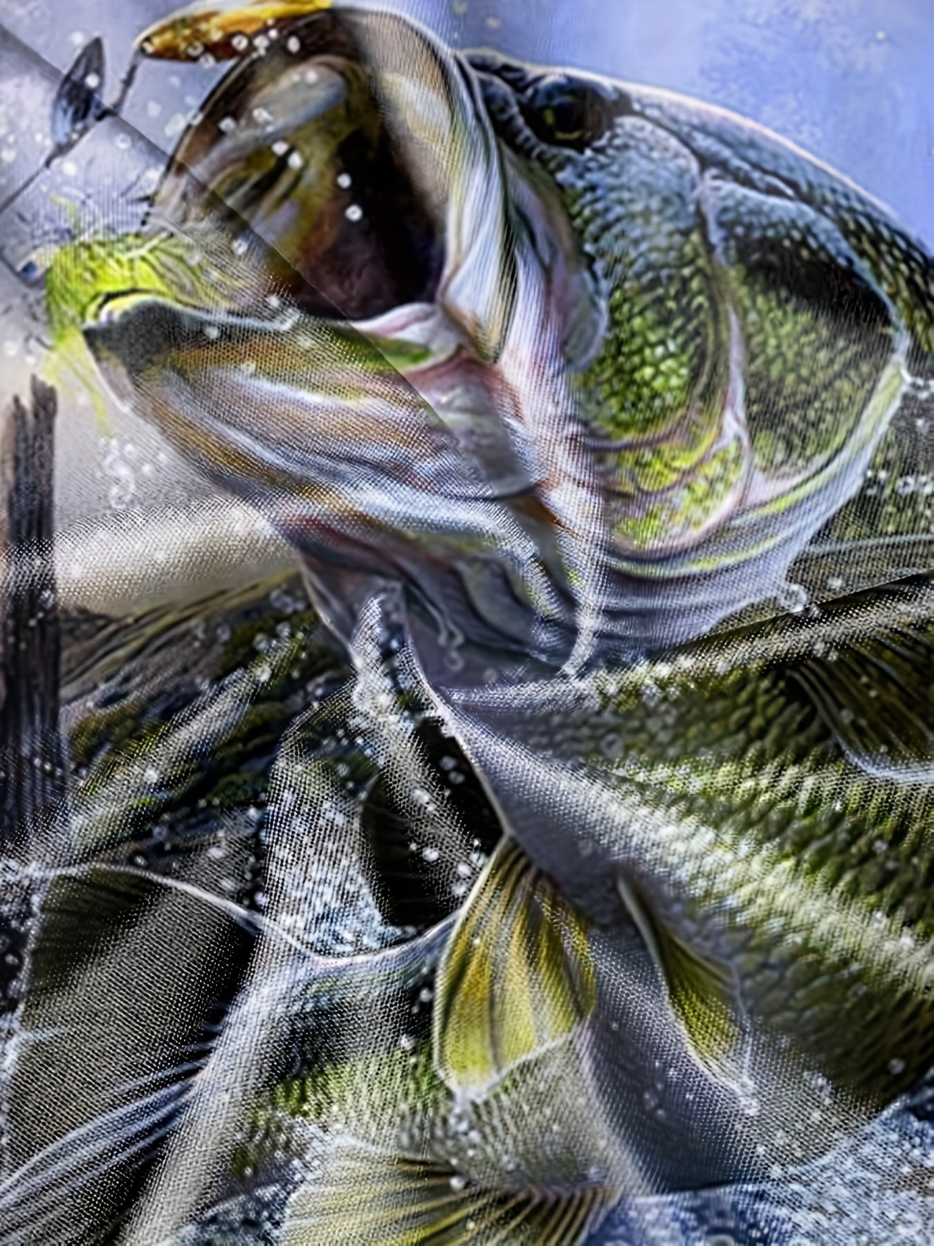 Men's Fishing Graphic T Shirt 3D Digital Print Active Stretch