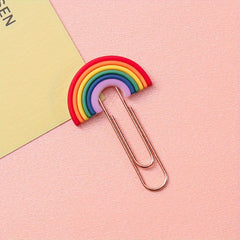 Cartoon Bookmark Paperclip Metal Clip Decorative Pin