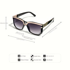 Men's Square Frame Sunglasses Steampunk UV Protection