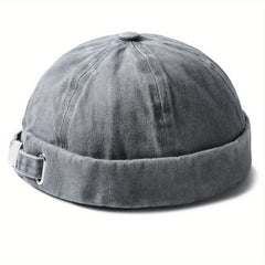 Washed Melon Leather Hat Hip Hop Hat Summer Beanie Hat