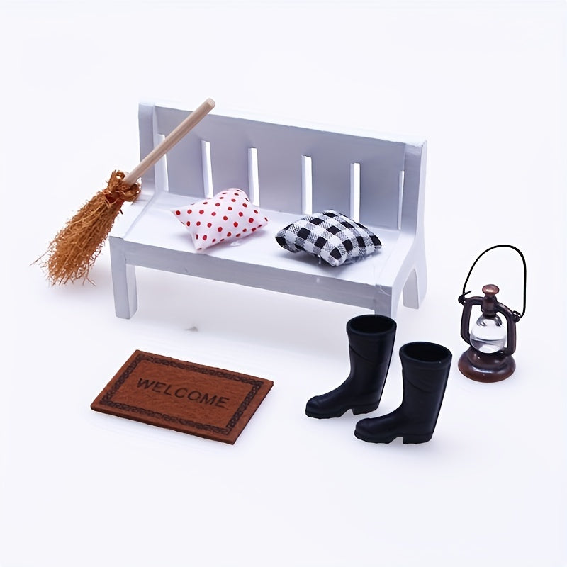 3pcs Dollhouse Mini Pillow Micro Sofa Cushion Ornament Photography Props