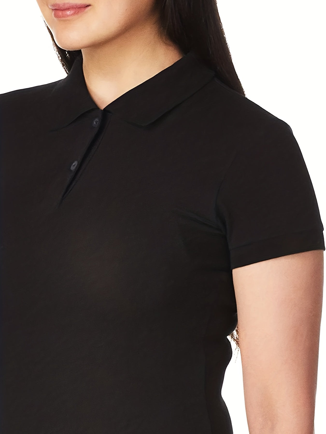 Women's Slapel Golf Sports Outdoor Short Sleeved POLO Shirt