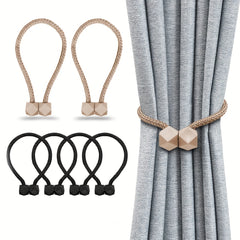 2pcs Curtain Ties Magnets Curtain Tieback For Bedroom Living Room