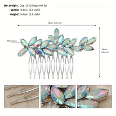 Bridal Crystal Hair Comb Insert Comb Head Jewelry Hair Accessories