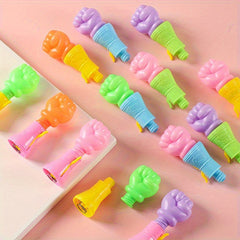 15pcs Colorful Ejection Fist Toys Birthday Party Favors Mixed Colors